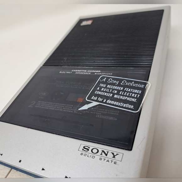 Sony Tape Recorder TC-110 Tapecorder  Solid State with Case Vintage HQ 70s 80s - Picture 7 of 13